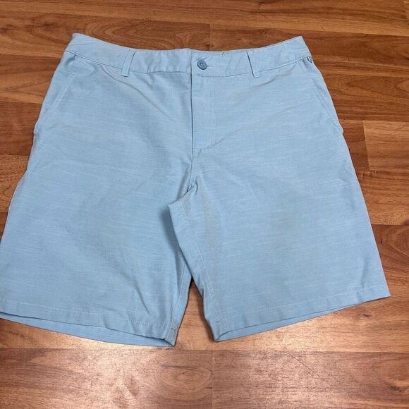 Goodfellow & Co Mens Mid-Rise Flat Front Chino Shorts Blue Size W33 - Picture 4 of 13